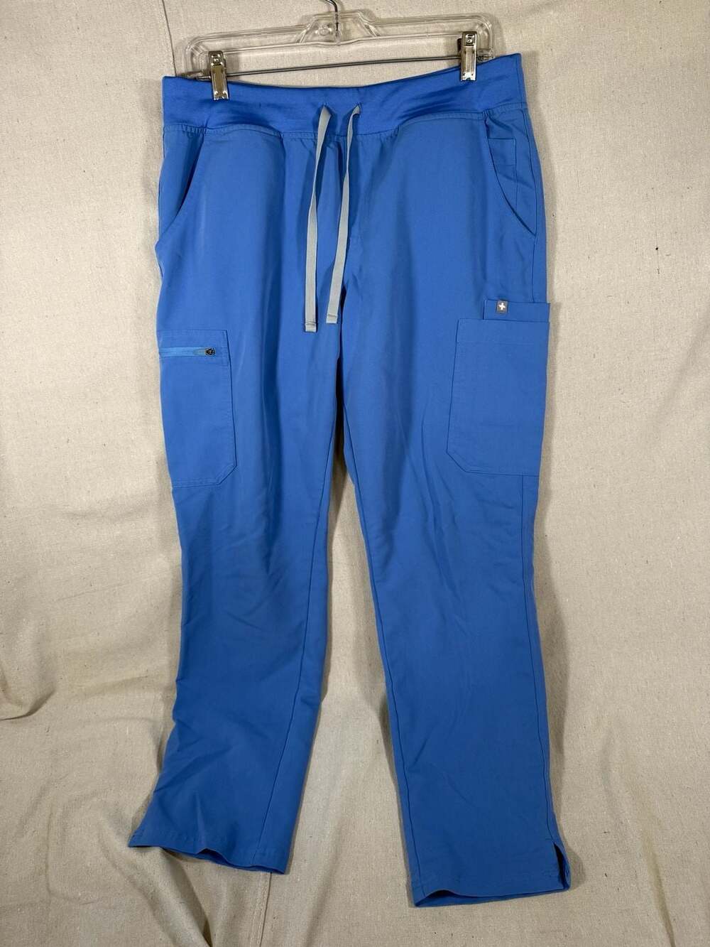 FIGS Technical Collection Yola Yoga High Waisted Scrub Pants Black